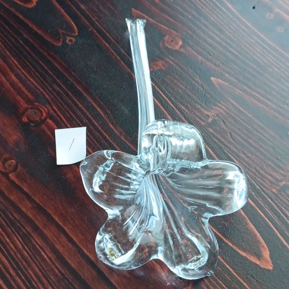 Blown Glass Flower Lily bud vase pk1 - Picture 2 of 8